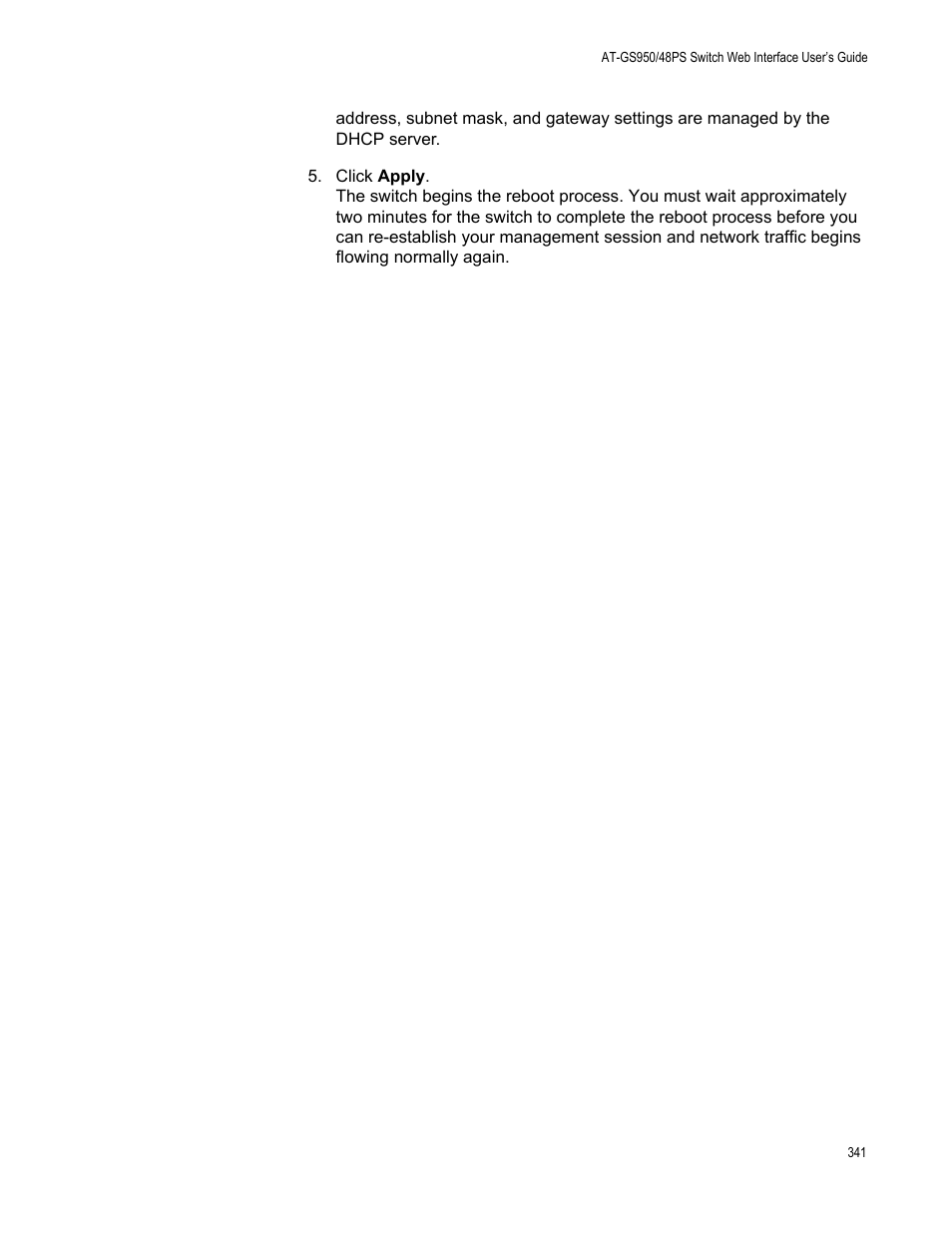 Allied Telesis AT-GS950/48PS User Manual | Page 341 / 386