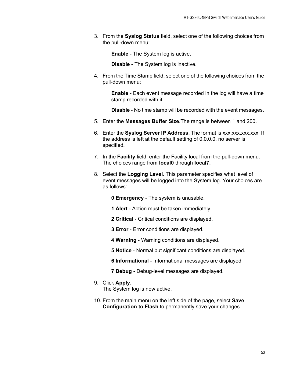 Allied Telesis AT-GS950/48PS User Manual | Page 53 / 386