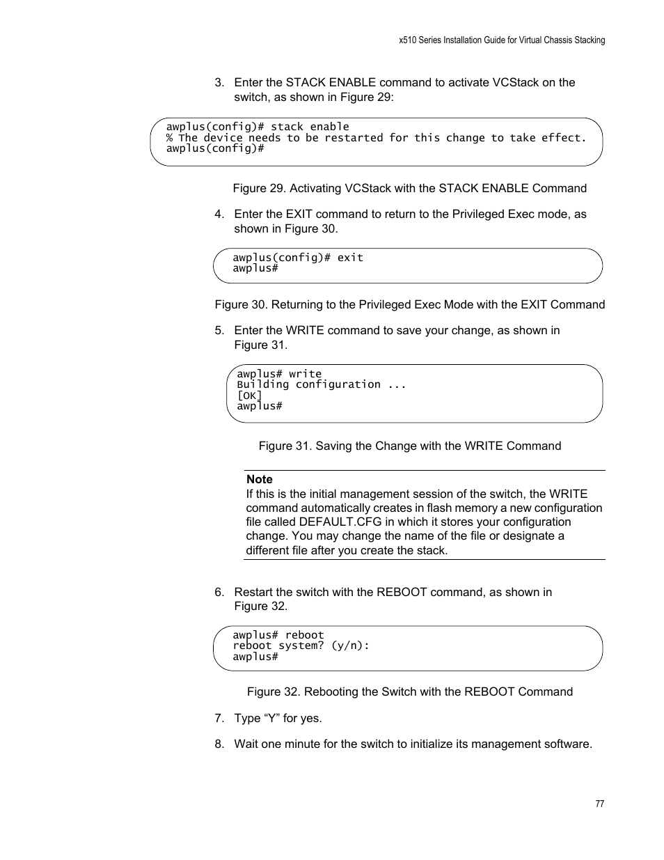 Allied Telesis x510 Series User Manual | Page 77 / 122