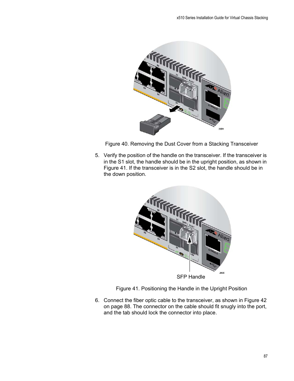 Allied Telesis x510 Series User Manual | Page 87 / 122