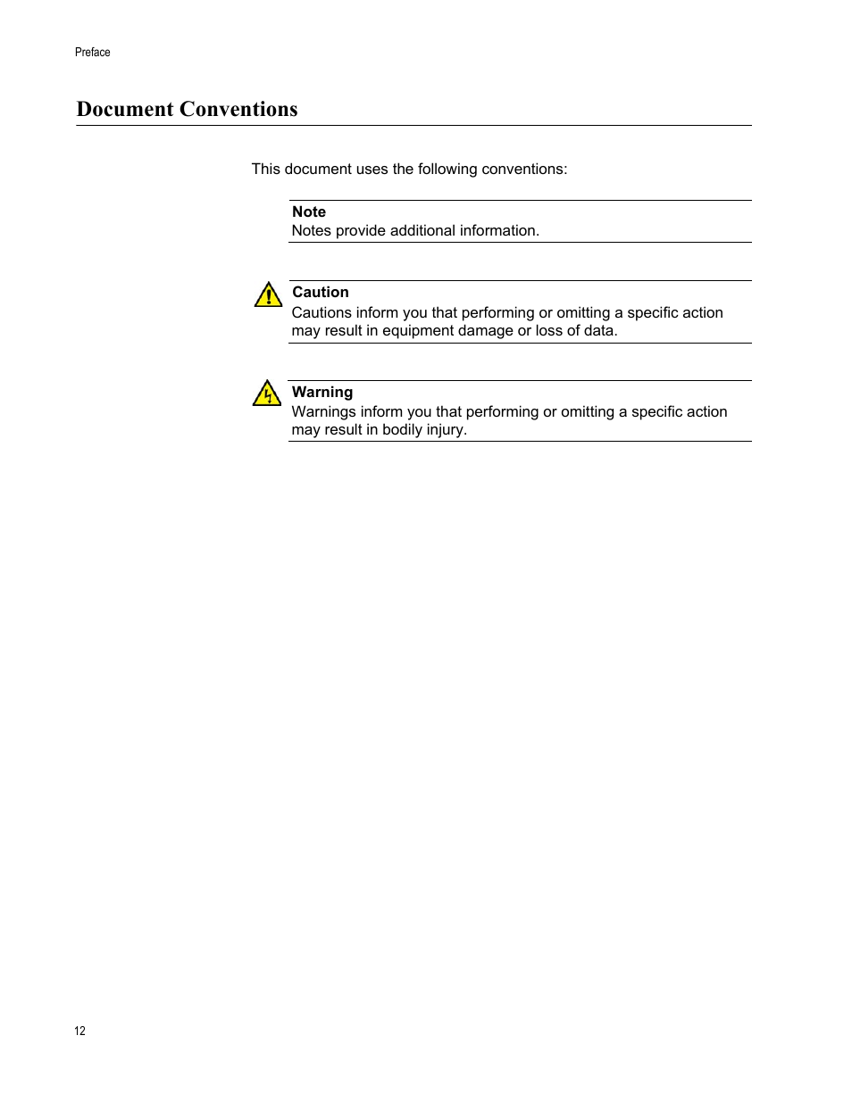 Document conventions | Allied Telesis x510 Series User Manual | Page 12 / 90