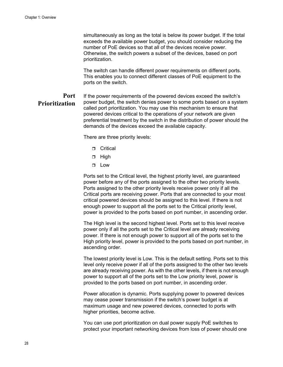 Port prioritization | Allied Telesis x510 Series User Manual | Page 28 / 90