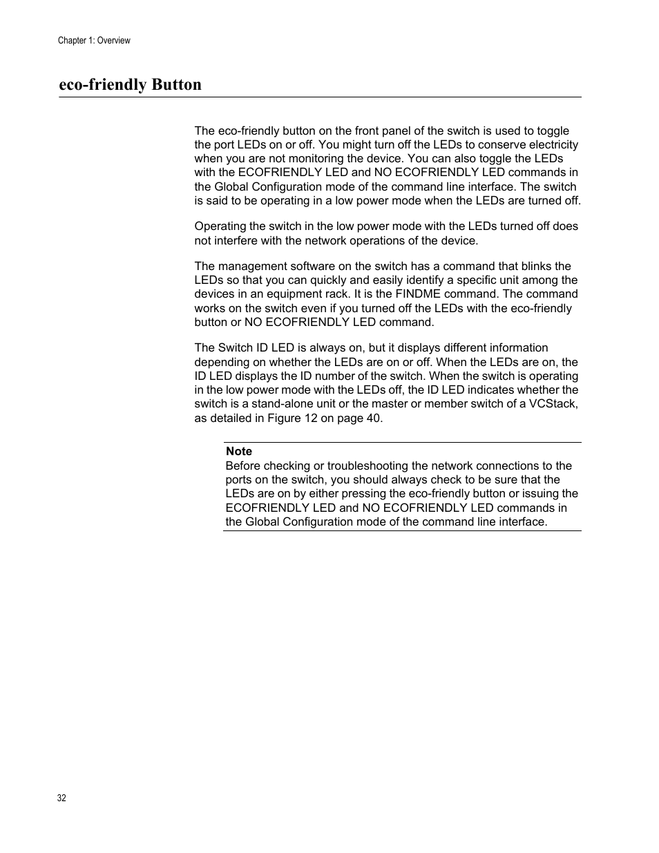 Eco-friendly button | Allied Telesis x510 Series User Manual | Page 32 / 90
