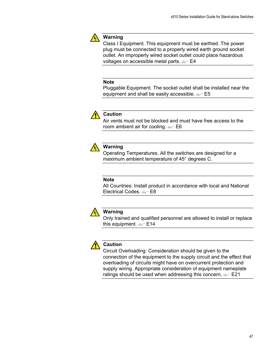 Allied Telesis x510 Series User Manual | Page 47 / 90