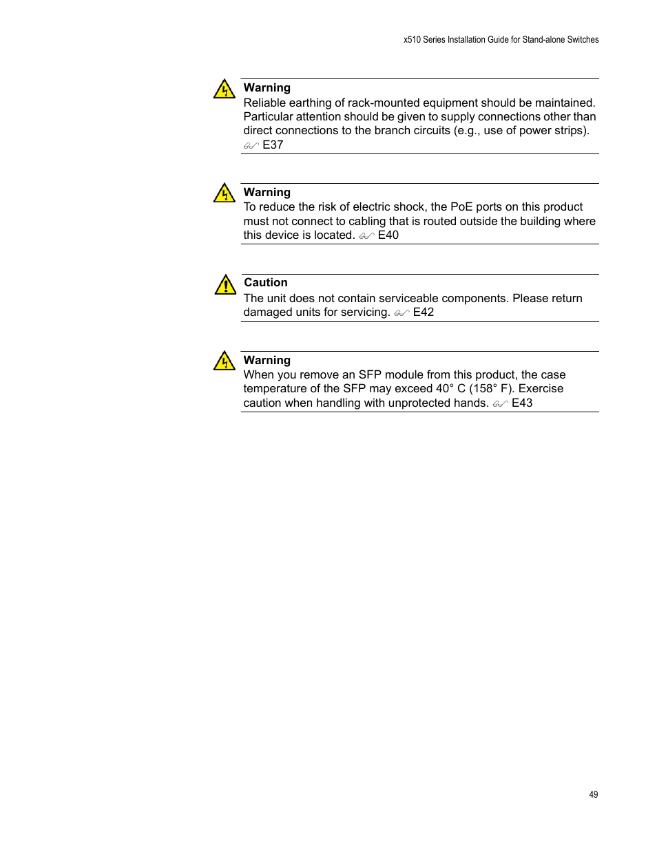 Allied Telesis x510 Series User Manual | Page 49 / 90