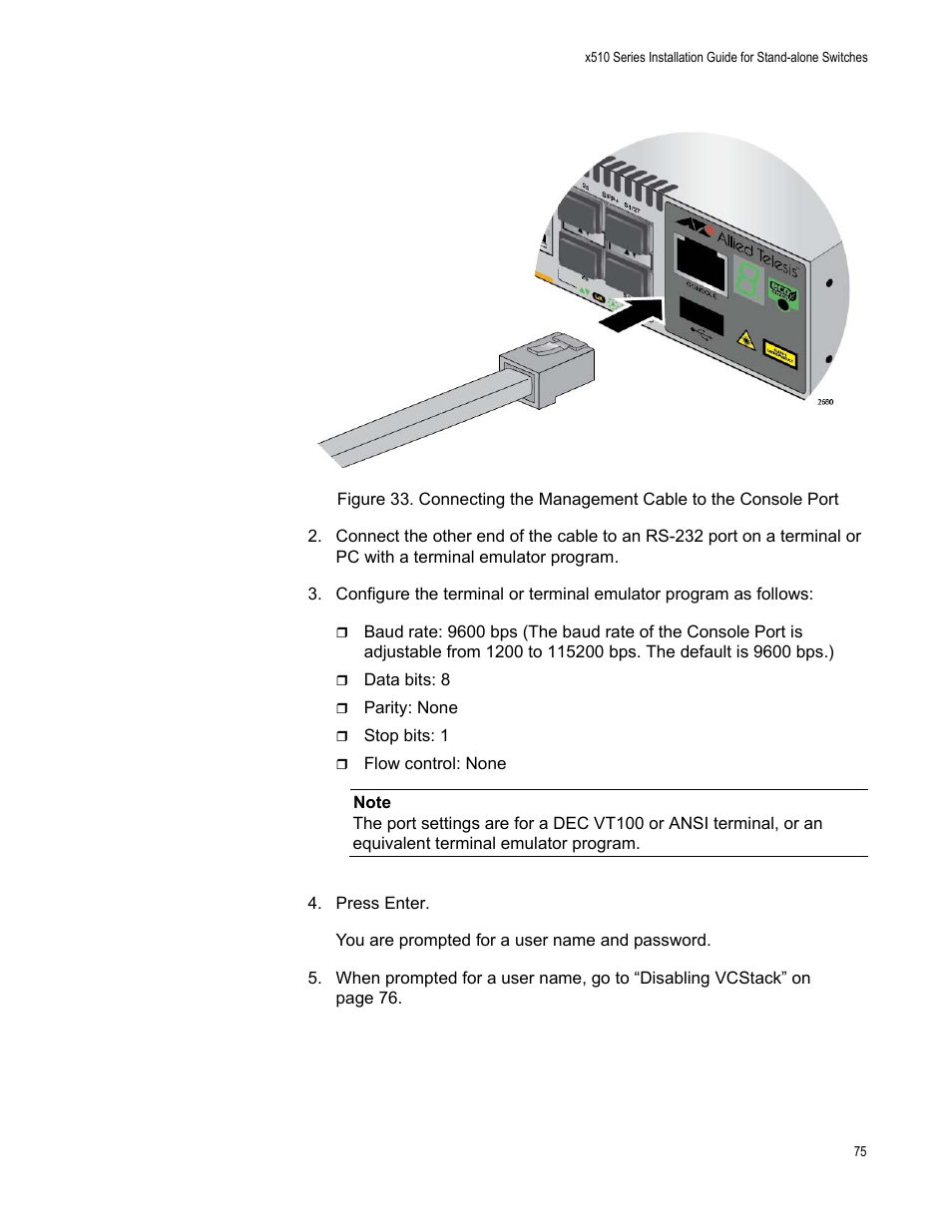 Allied Telesis x510 Series User Manual | Page 75 / 90