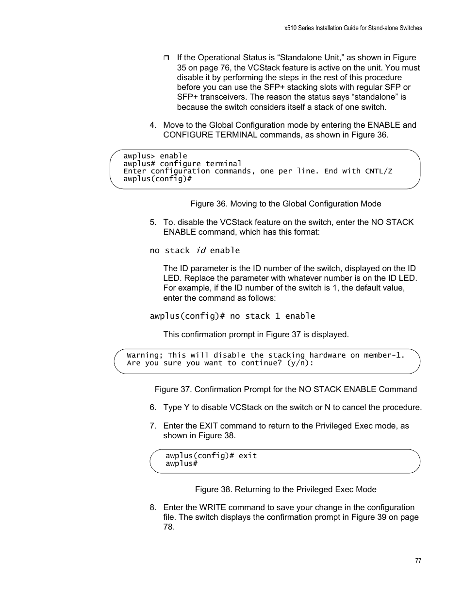 Allied Telesis x510 Series User Manual | Page 77 / 90