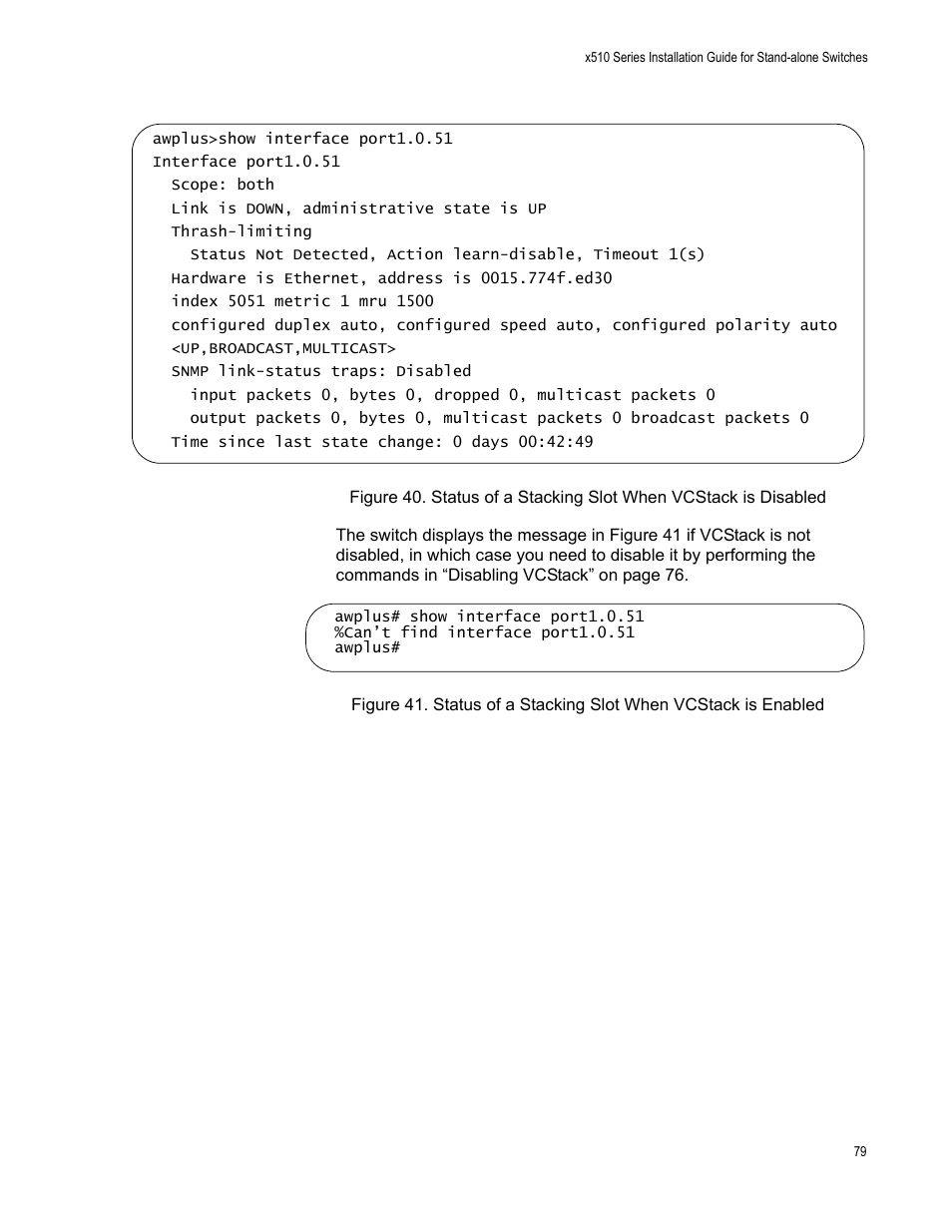 Allied Telesis x510 Series User Manual | Page 79 / 90