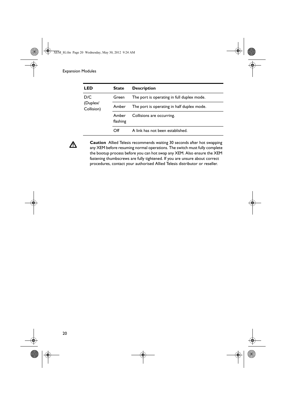 Allied Telesis x900 Series Switch and SwitchBlade x908 Expansion Module User Manual | Page 20 / 31