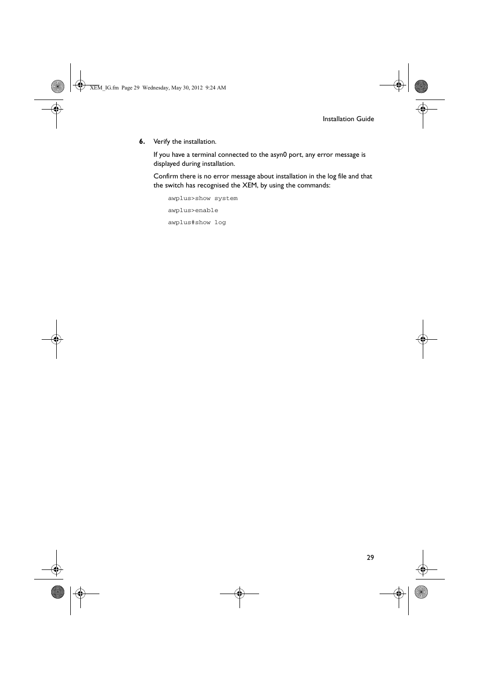 Allied Telesis x900 Series Switch and SwitchBlade x908 Expansion Module User Manual | Page 29 / 31
