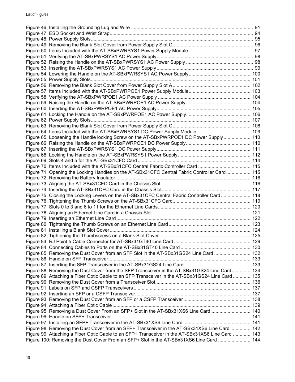 Allied Telesis SwitchBlade x3112 User Manual | Page 10 / 222