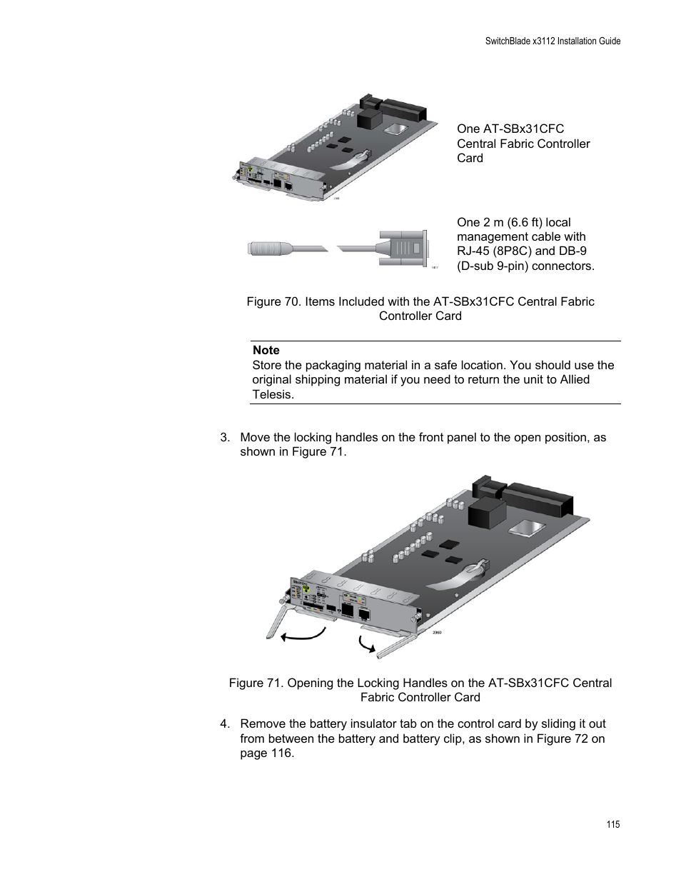 Allied Telesis SwitchBlade x3112 User Manual | Page 115 / 222