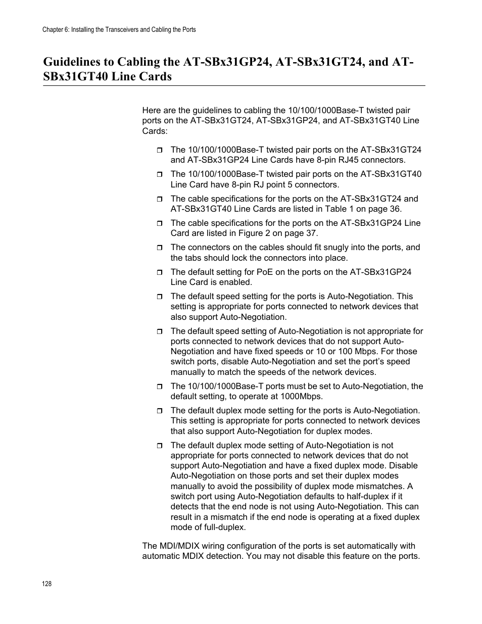 Allied Telesis SwitchBlade x3112 User Manual | Page 128 / 222