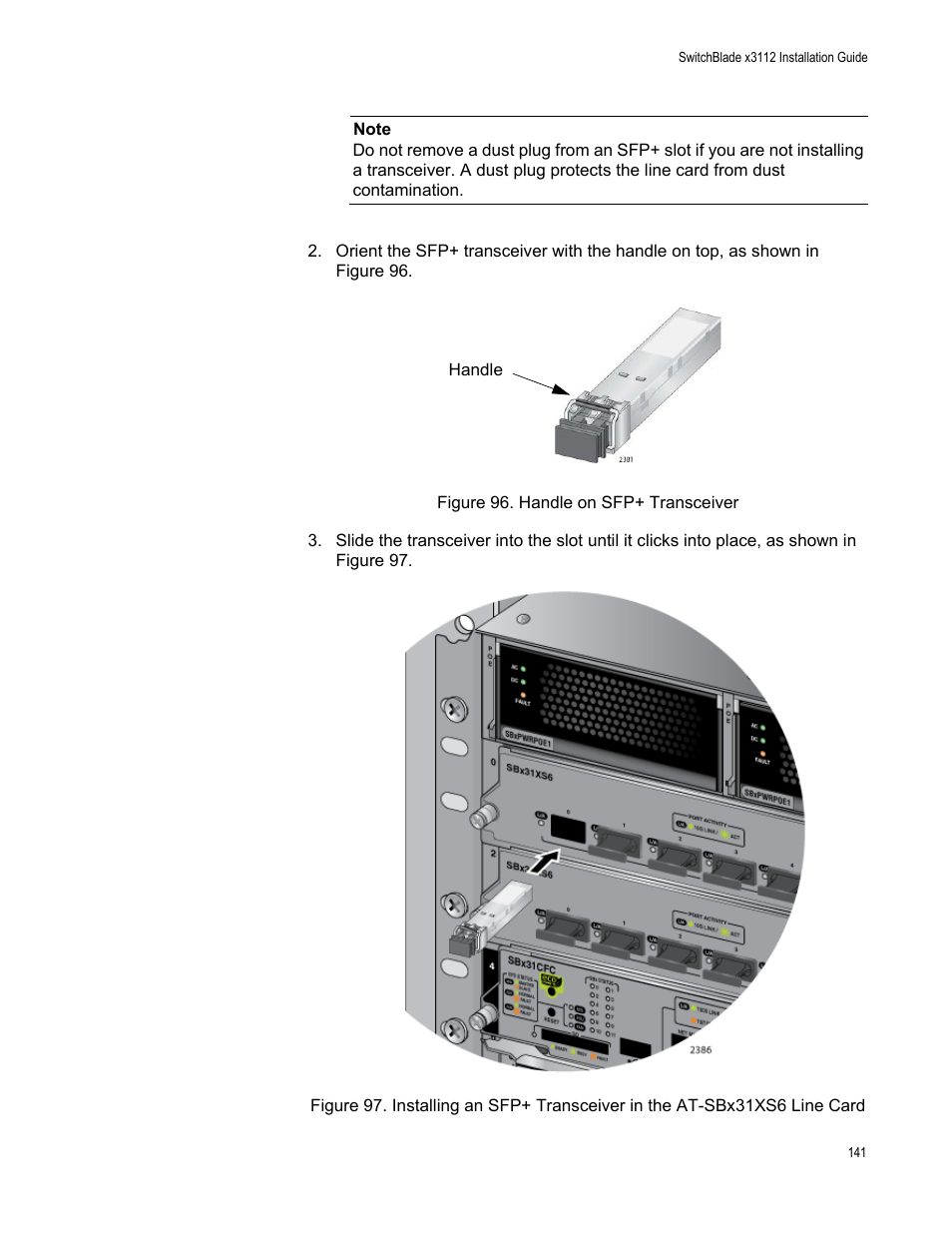 Allied Telesis SwitchBlade x3112 User Manual | Page 141 / 222