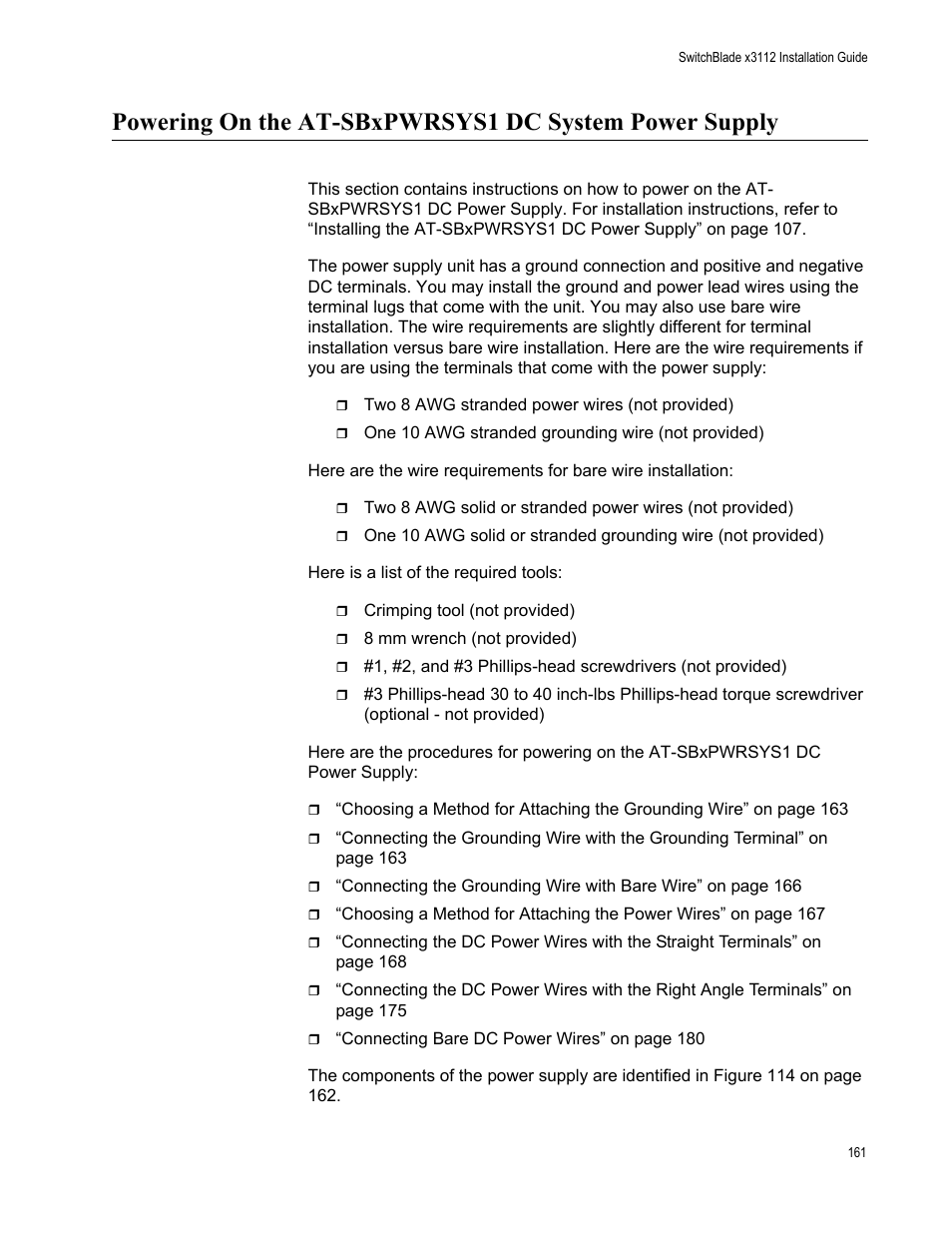 Allied Telesis SwitchBlade x3112 User Manual | Page 161 / 222