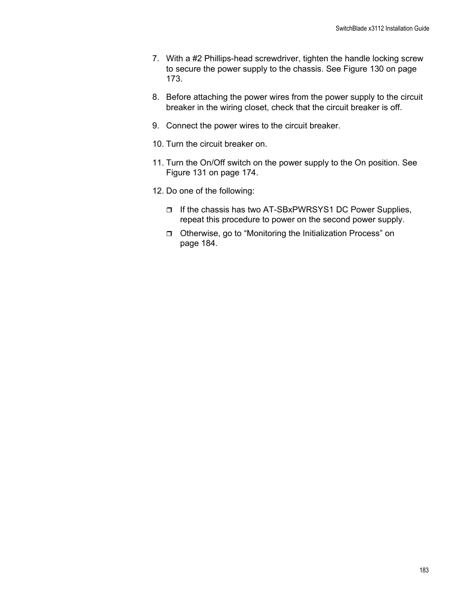 Allied Telesis SwitchBlade x3112 User Manual | Page 183 / 222