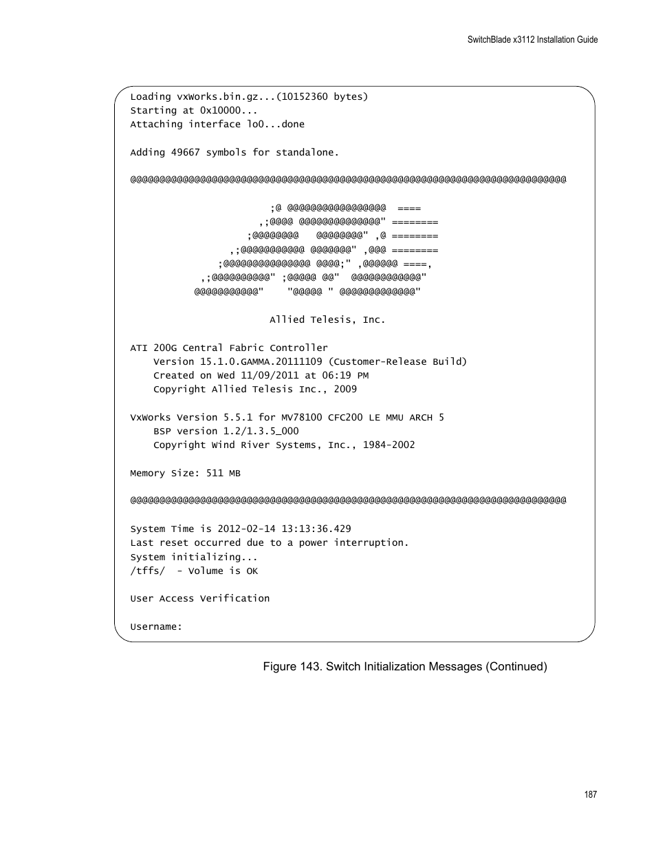 Allied Telesis SwitchBlade x3112 User Manual | Page 187 / 222