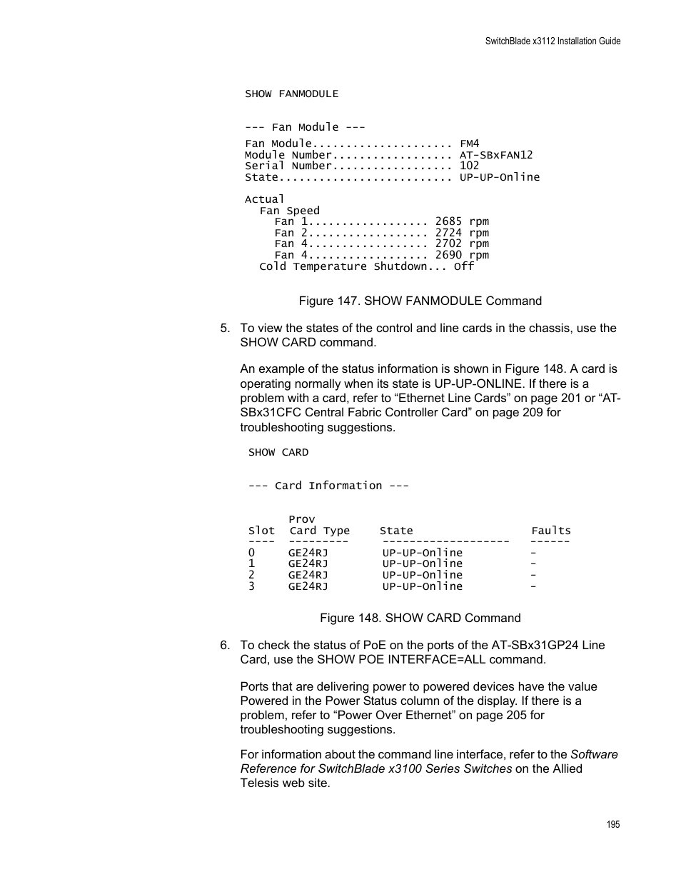 Allied Telesis SwitchBlade x3112 User Manual | Page 195 / 222