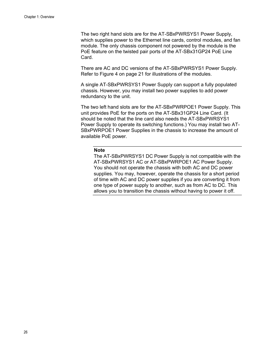 Allied Telesis SwitchBlade x3112 User Manual | Page 26 / 222
