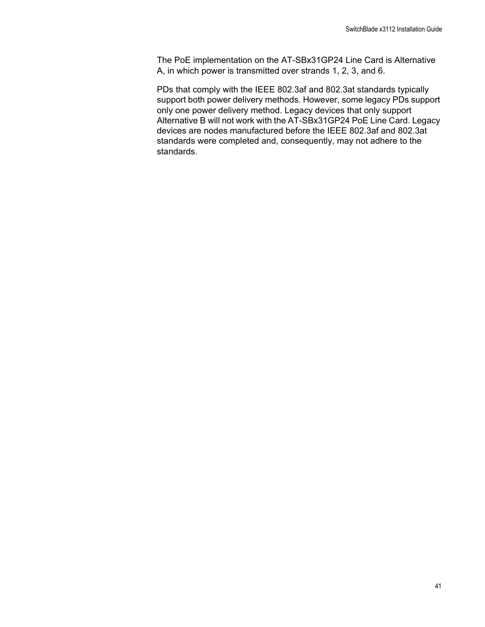 Allied Telesis SwitchBlade x3112 User Manual | Page 41 / 222