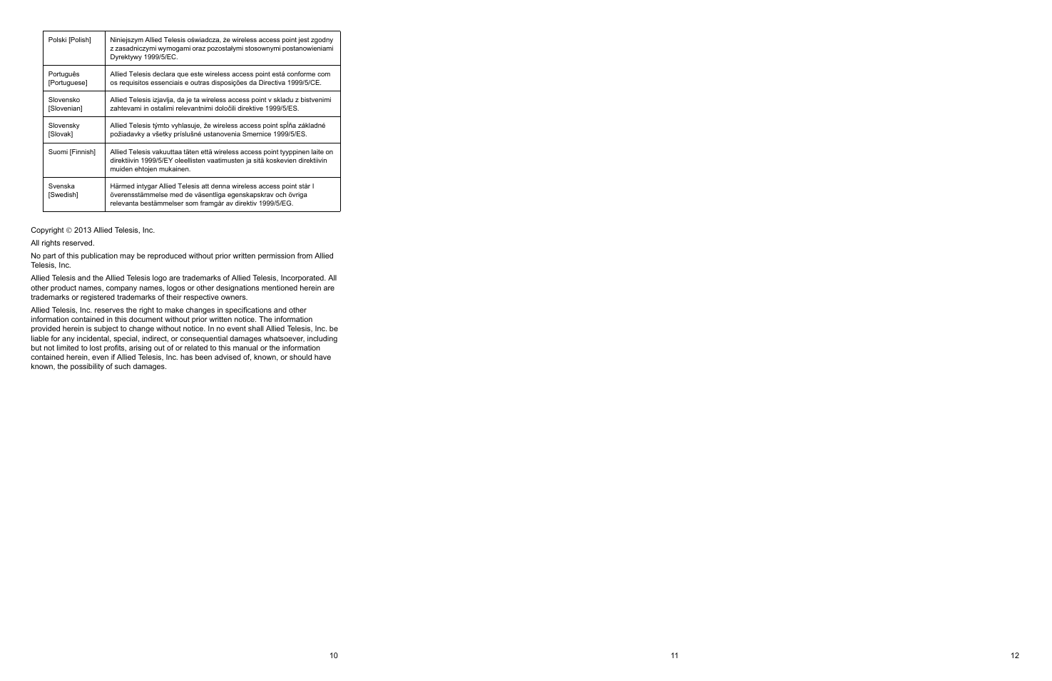 Allied Telesis AT-TQ2450 User Manual | Page 4 / 4