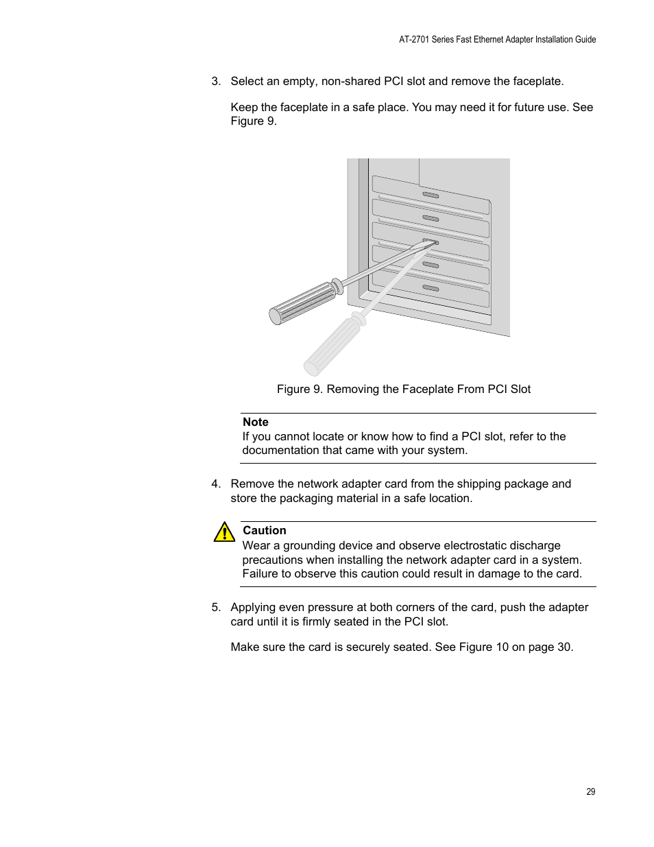Allied Telesis AT-2701 Series Adapters User Manual | Page 29 / 94