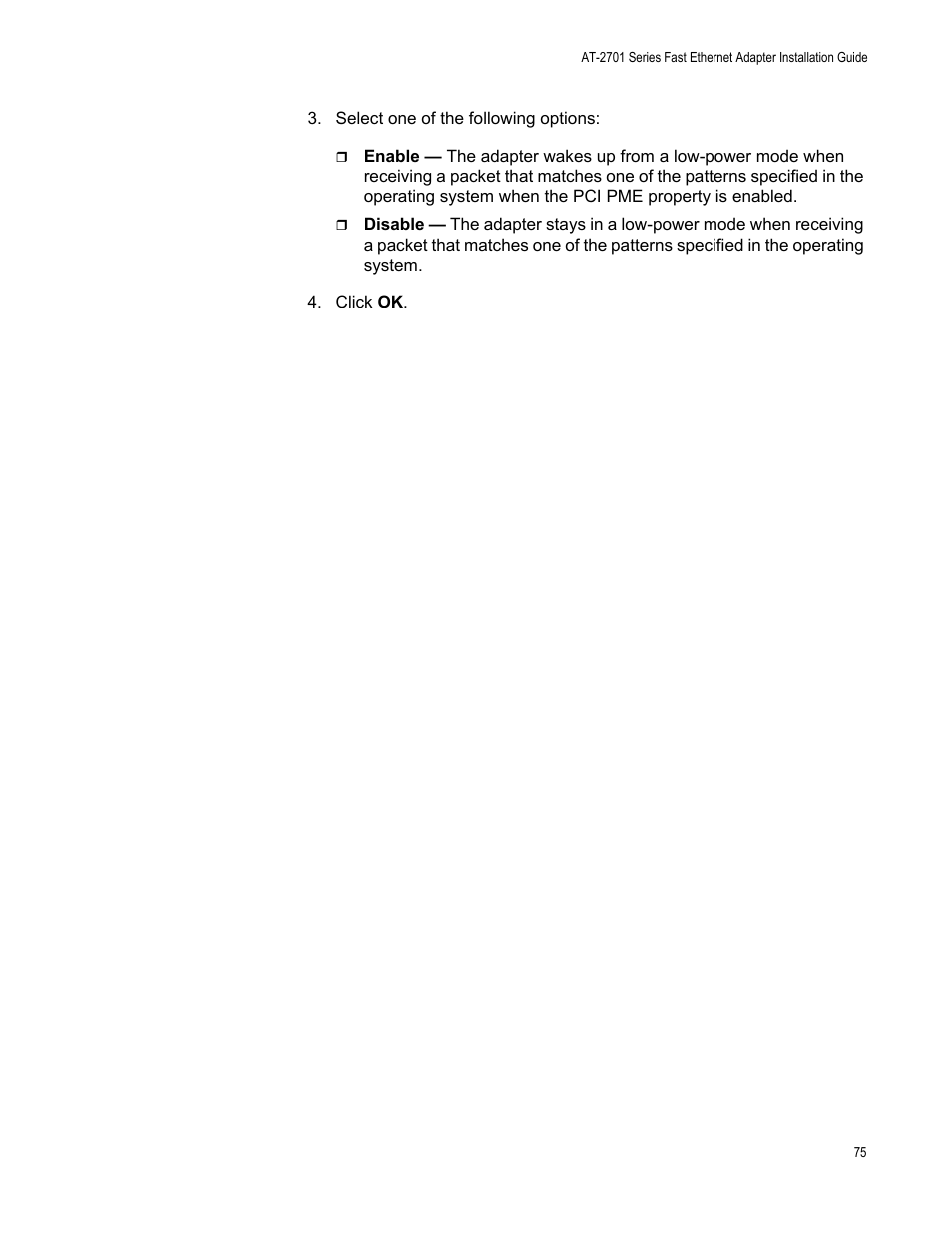 Allied Telesis AT-2701 Series Adapters User Manual | Page 75 / 94