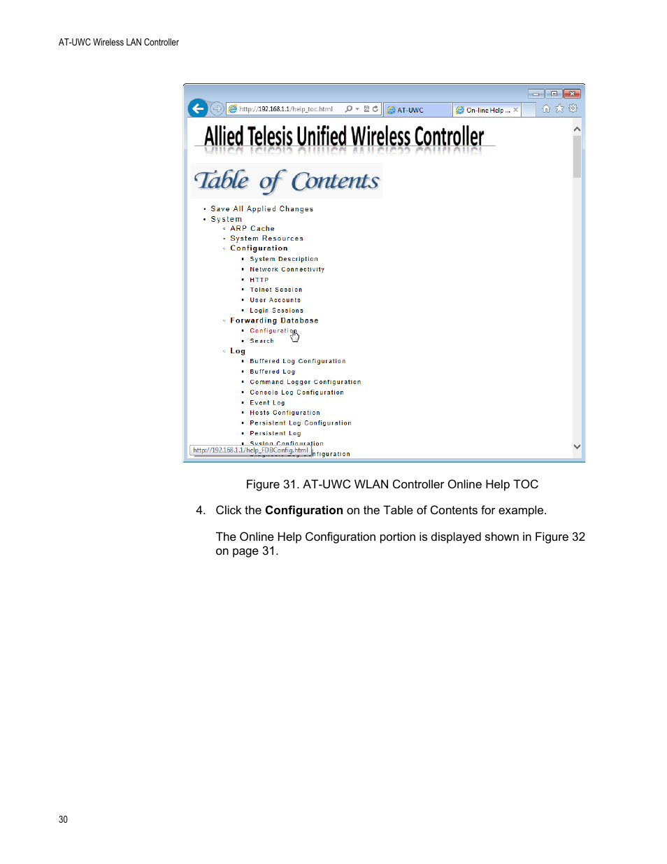 Allied Telesis AT-UWC Wireless LAN Controller User Manual | Page 30 / 33