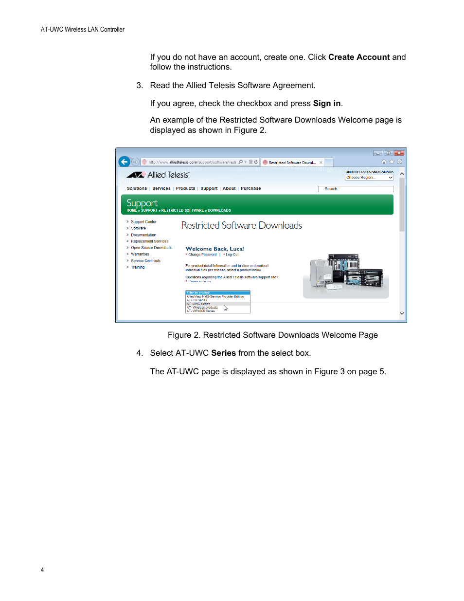 Allied Telesis AT-UWC Wireless LAN Controller User Manual | Page 4 / 33