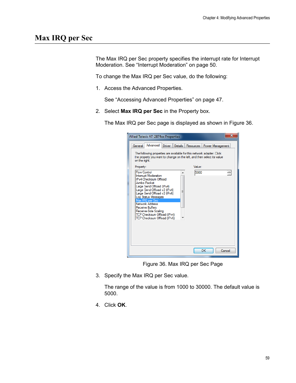 Max irq per sec | Allied Telesis AT-2874SX User Manual | Page 59 / 84