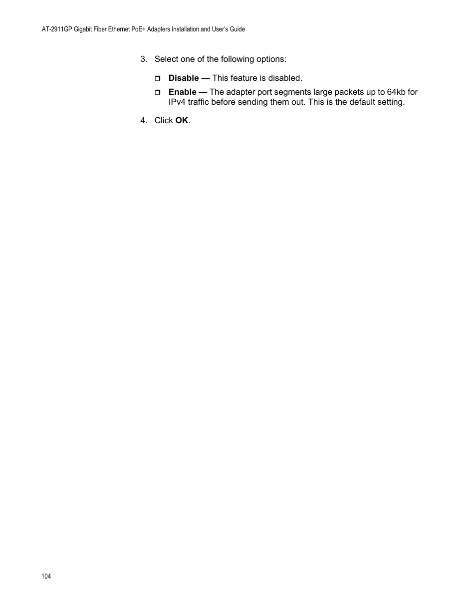 Allied Telesis AT-2911GP Network Adapters User Manual | Page 104 / 152