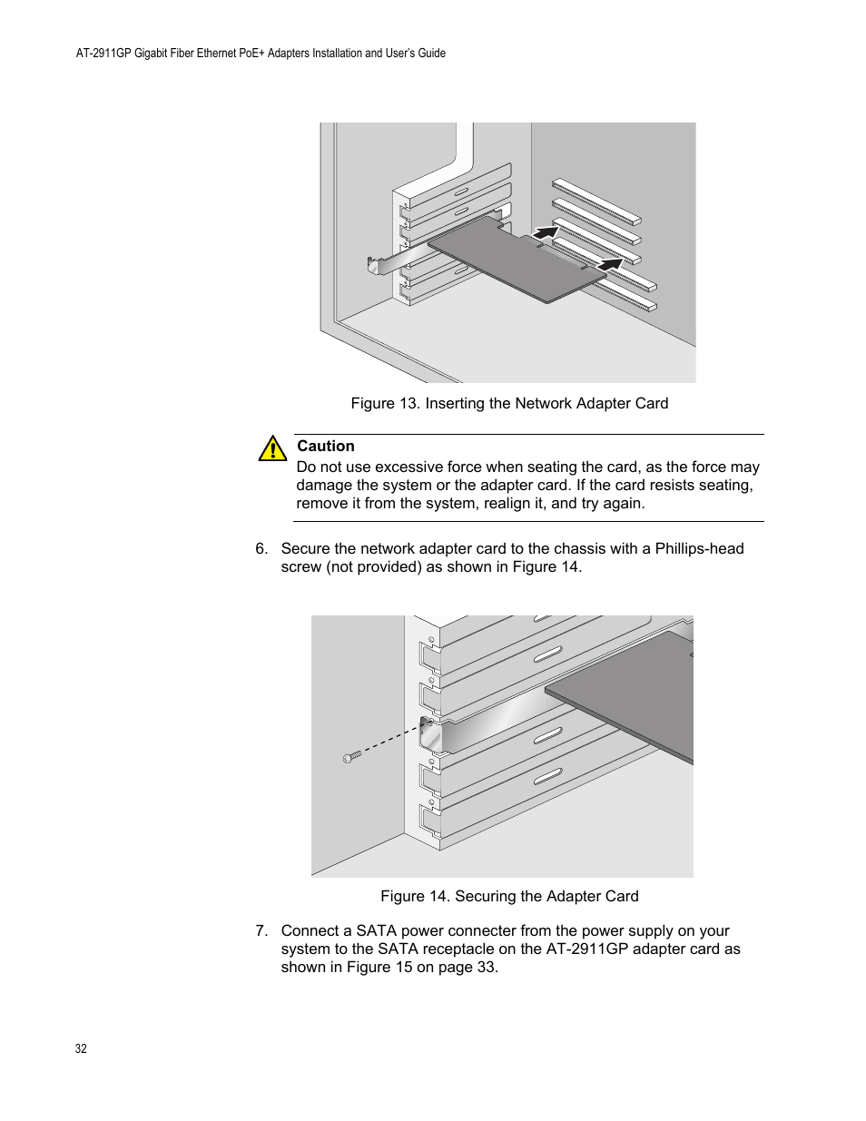 Allied Telesis AT-2911GP Network Adapters User Manual | Page 32 / 152