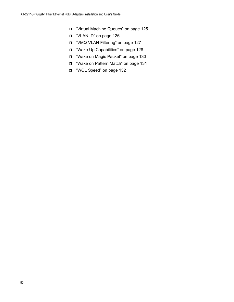 Allied Telesis AT-2911GP Network Adapters User Manual | Page 80 / 152