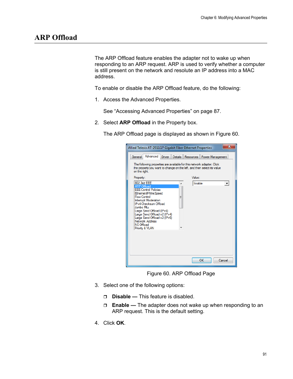 Arp offload | Allied Telesis AT-2911GP Network Adapters User Manual | Page 91 / 152