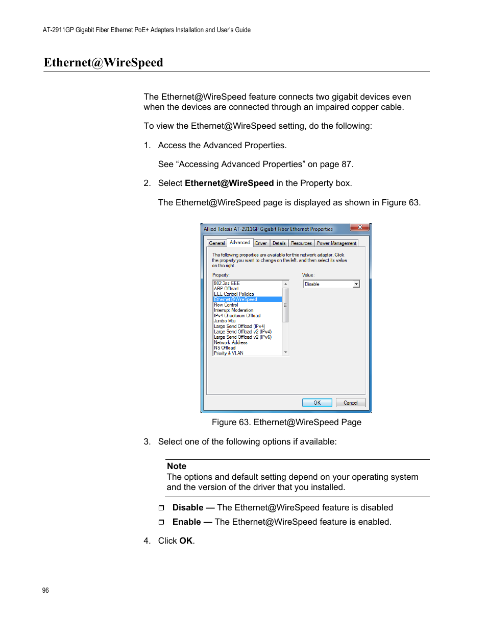 Ethernet@wirespeed | Allied Telesis AT-2911GP Network Adapters User Manual | Page 96 / 152