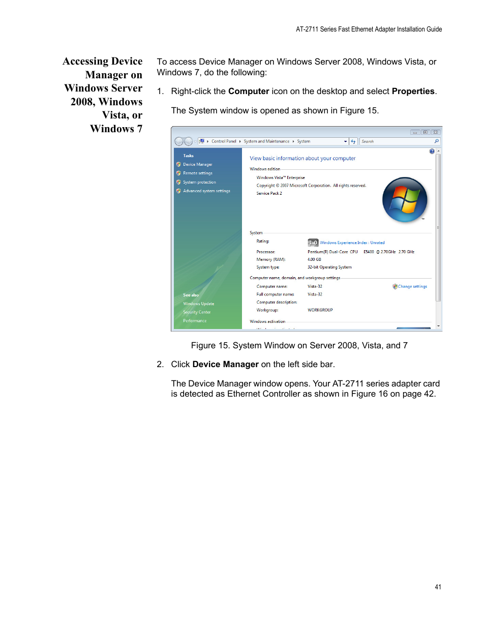 Allied Telesis AT-2711 Series Adapters User Manual | Page 41 / 136