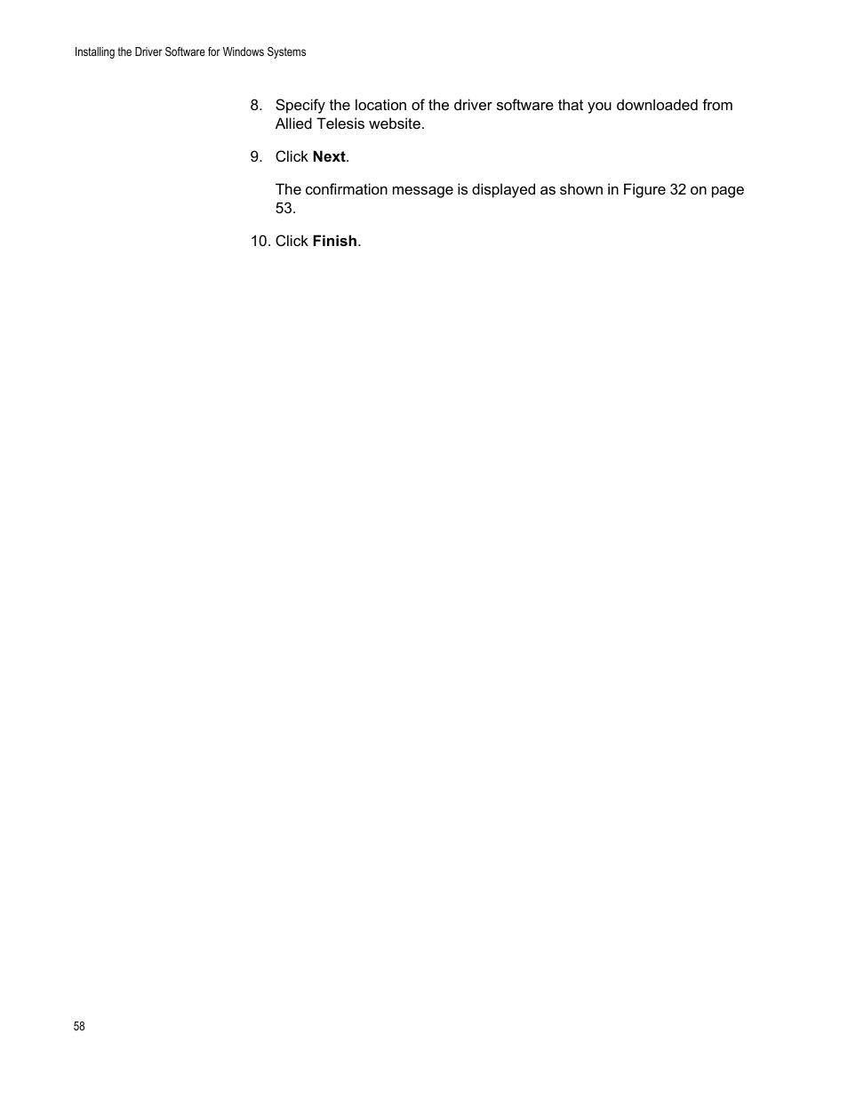 Allied Telesis AT-2711 Series Adapters User Manual | Page 58 / 136