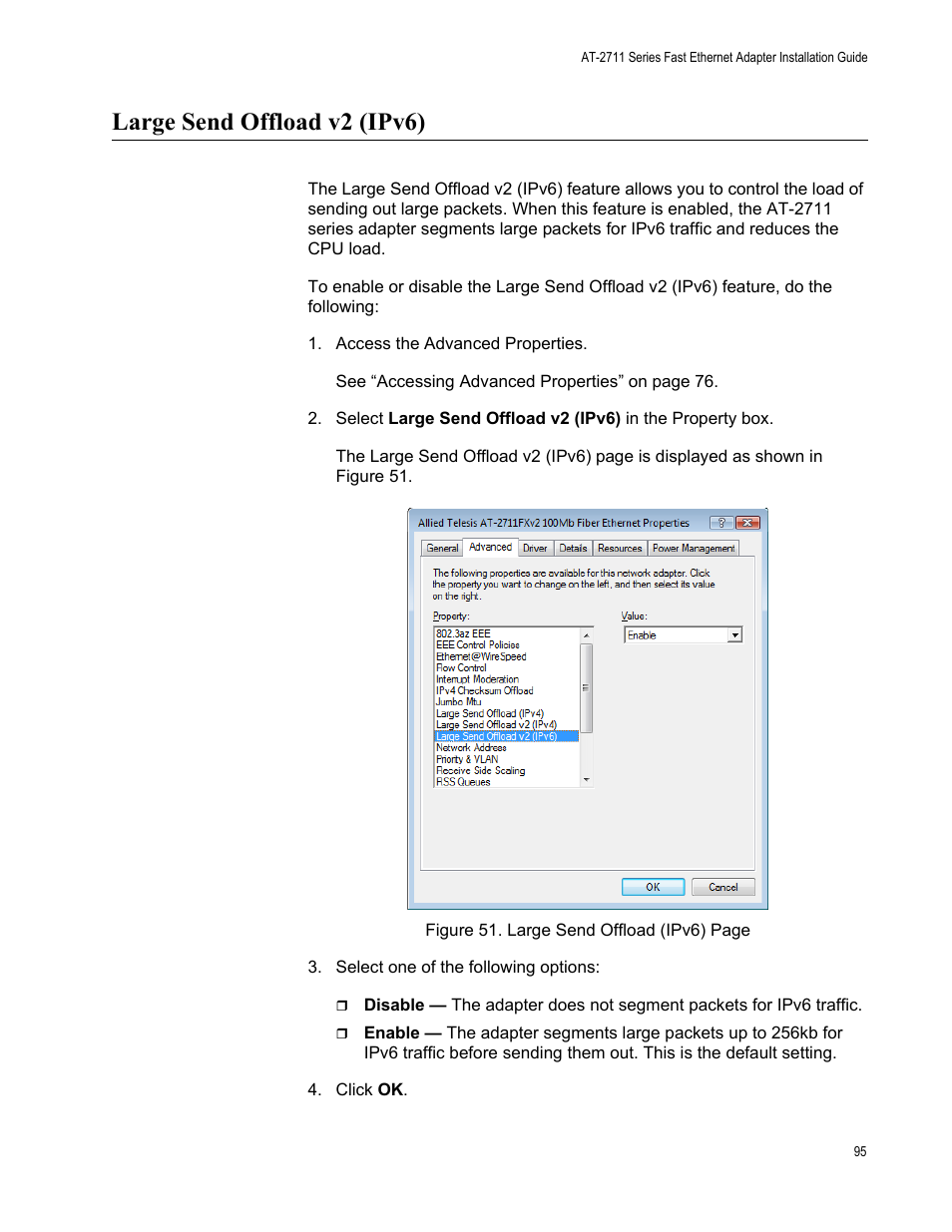 Large send offload v2 (ipv6) | Allied Telesis AT-2711 Series Adapters User Manual | Page 95 / 136