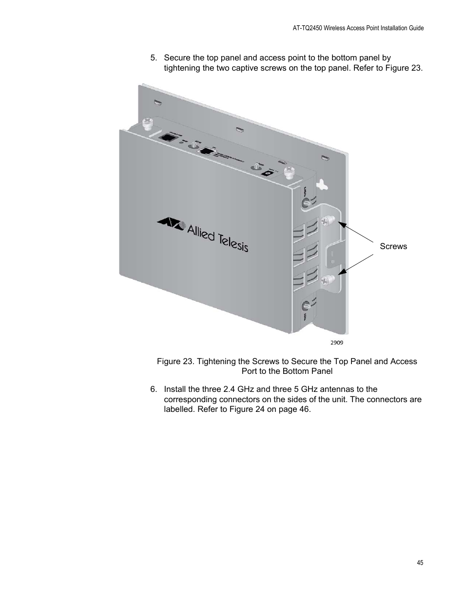 Allied Telesis AT-TQ2450 User Manual | Page 45 / 70