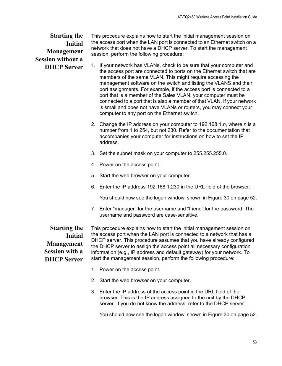 Allied Telesis AT-TQ2450 User Manual | Page 53 / 70