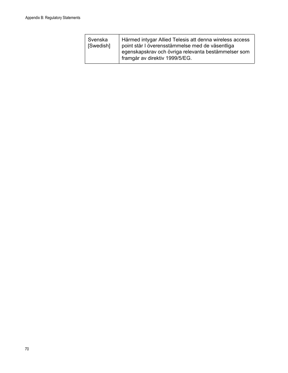 Allied Telesis AT-TQ2450 User Manual | Page 70 / 70