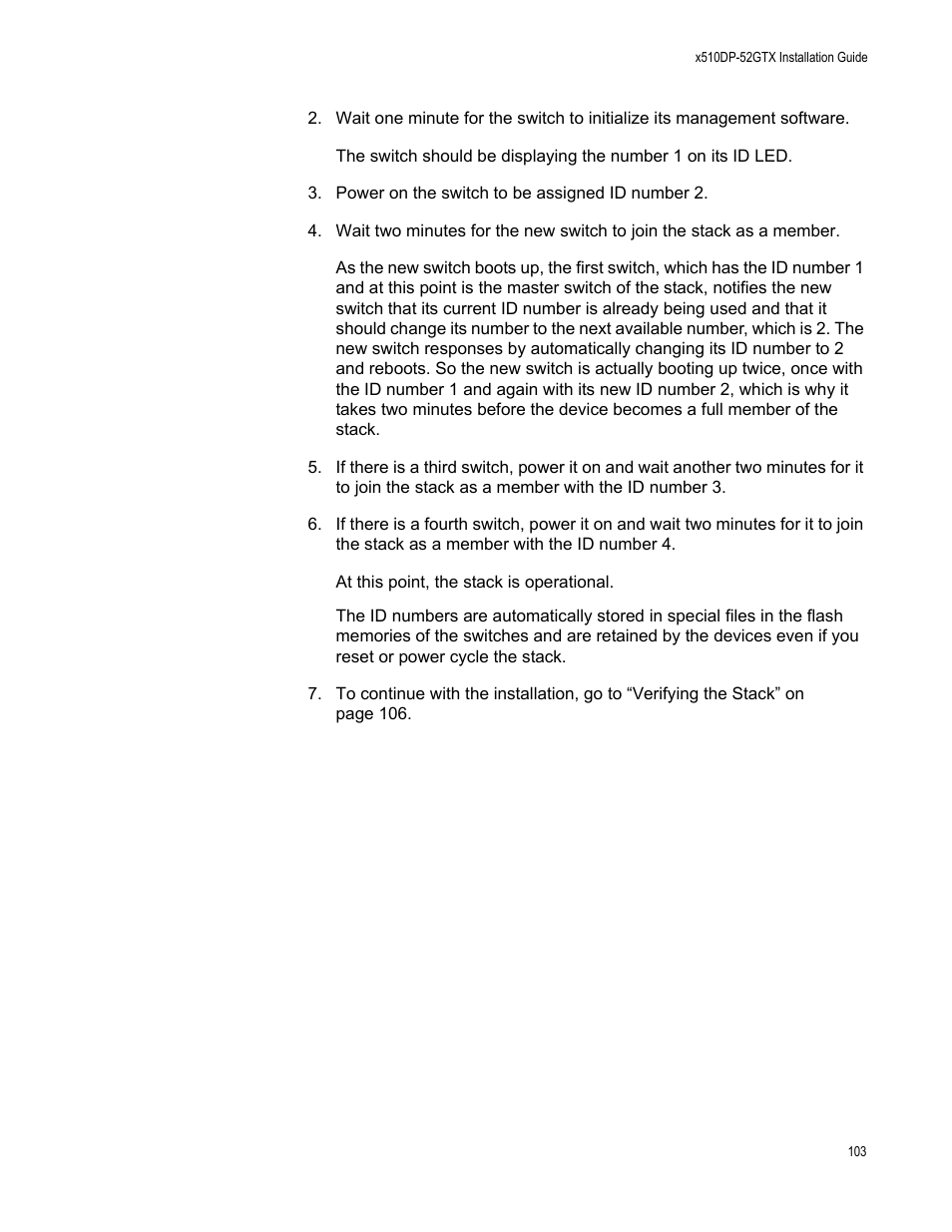 Allied Telesis AT-x510DP-52GTX User Manual | Page 103 / 129