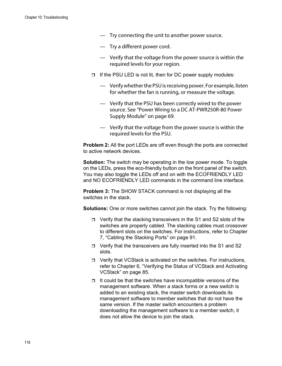 Allied Telesis AT-x510DP-52GTX User Manual | Page 118 / 129
