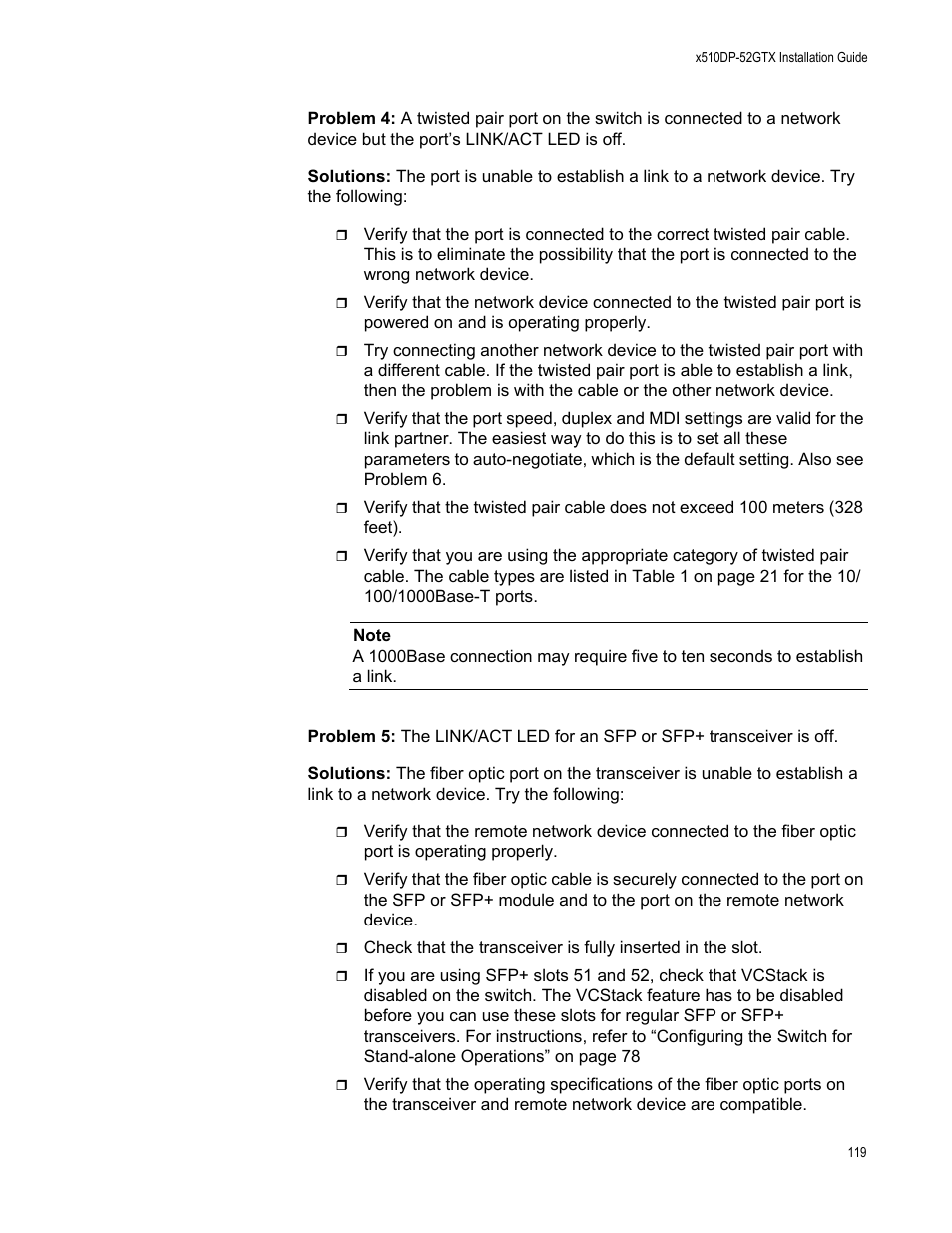 Allied Telesis AT-x510DP-52GTX User Manual | Page 119 / 129