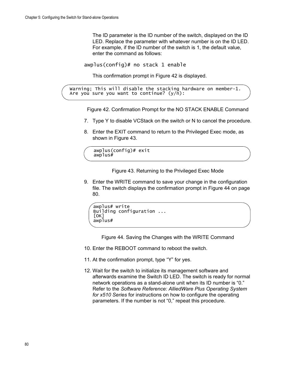 Allied Telesis AT-x510DP-52GTX User Manual | Page 80 / 129