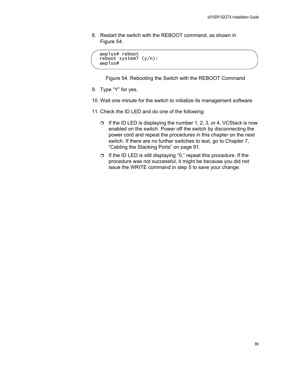 Allied Telesis AT-x510DP-52GTX User Manual | Page 89 / 129