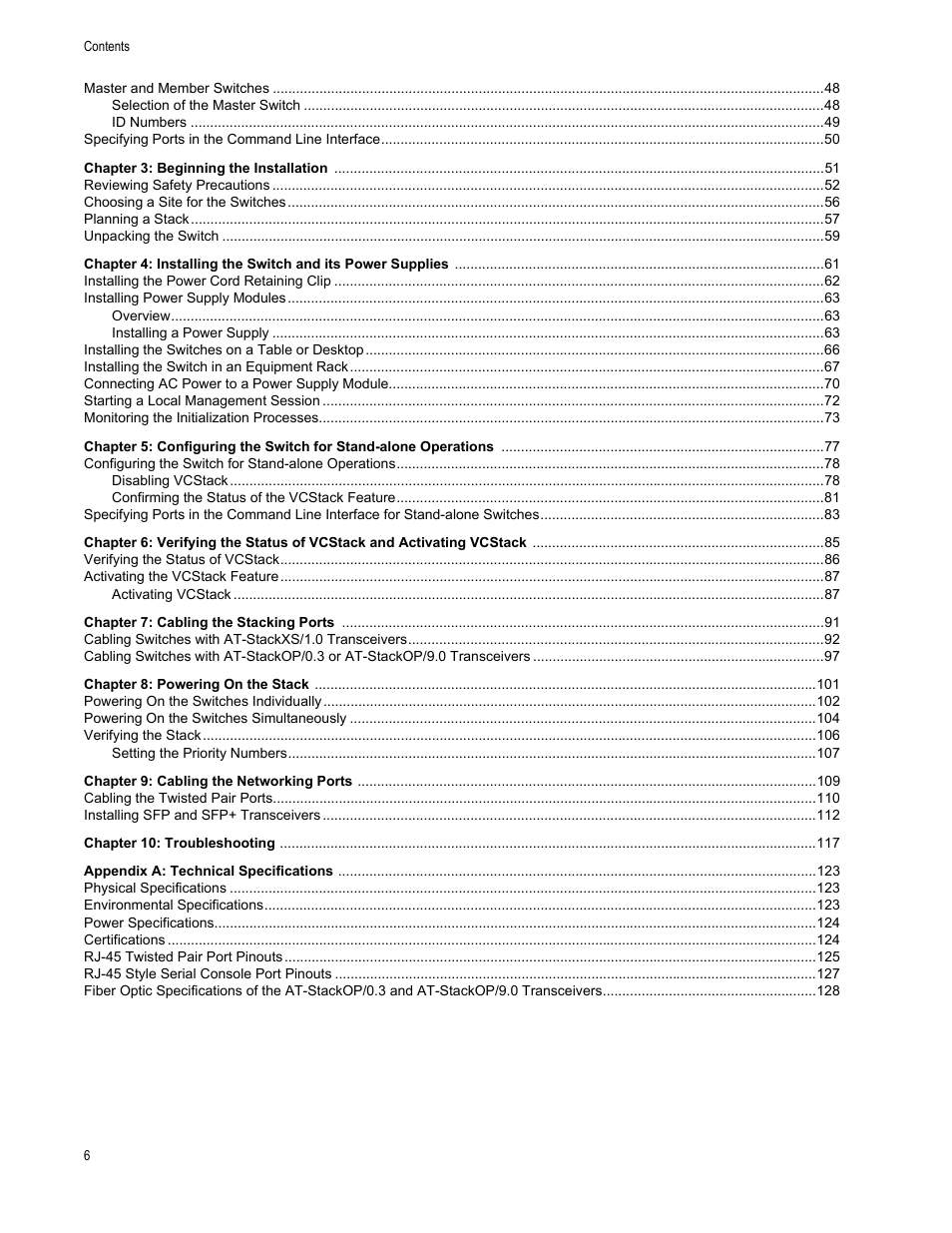 Allied Telesis AT-IX5-28GPX User Manual | Page 6 / 129