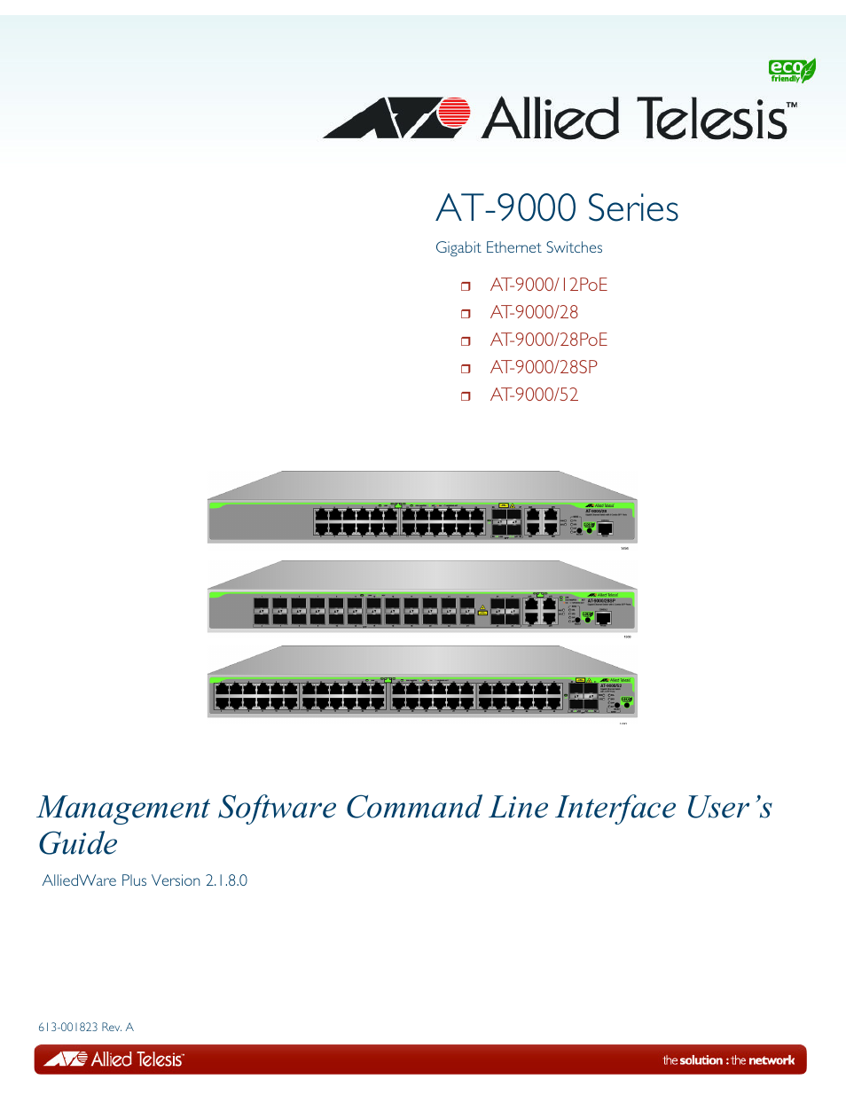 Allied Telesis AT-9000 Series User Manual | 1480 pages