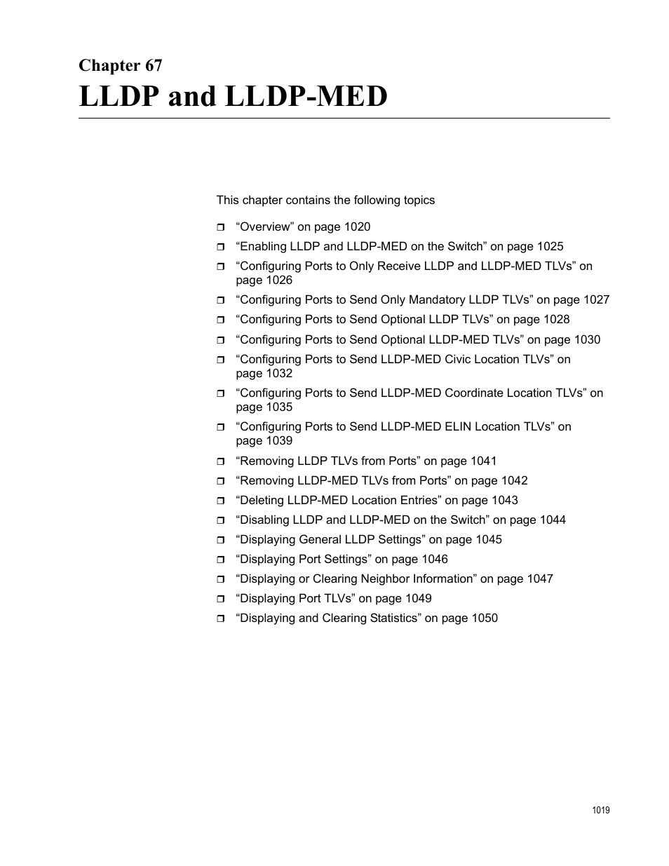 Chapter 67, Lldp and lldp-med | Allied Telesis AT-9000 Series User Manual | Page 1047 / 1480