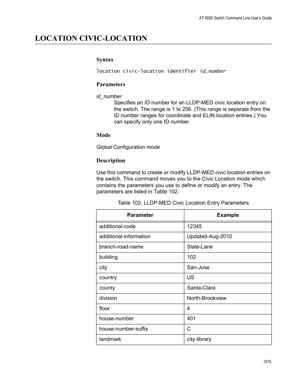 Location civic-location, Location civic-location 5 | Allied Telesis AT-9000 Series User Manual | Page 1103 / 1480